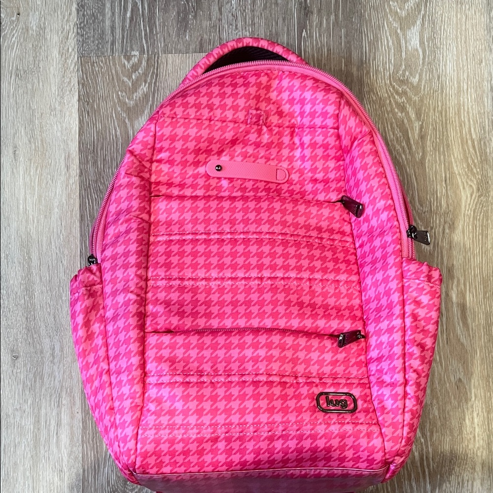 Lug Hopper SE backpack PINK HOUNDSTOOTH WITH BOWS